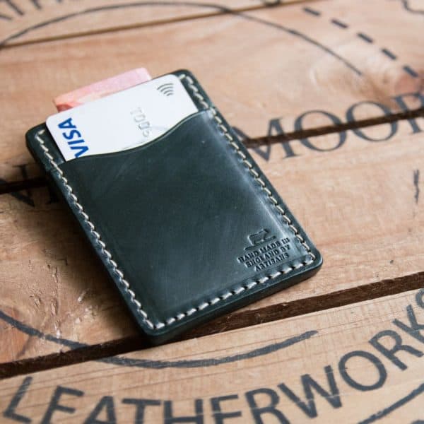 Tillerman Card Holder - Racing Green Bridle Leather Edition