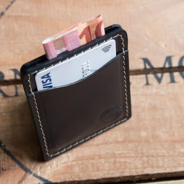 Tillerman Card Holder - Navy Bridle Leather Edition