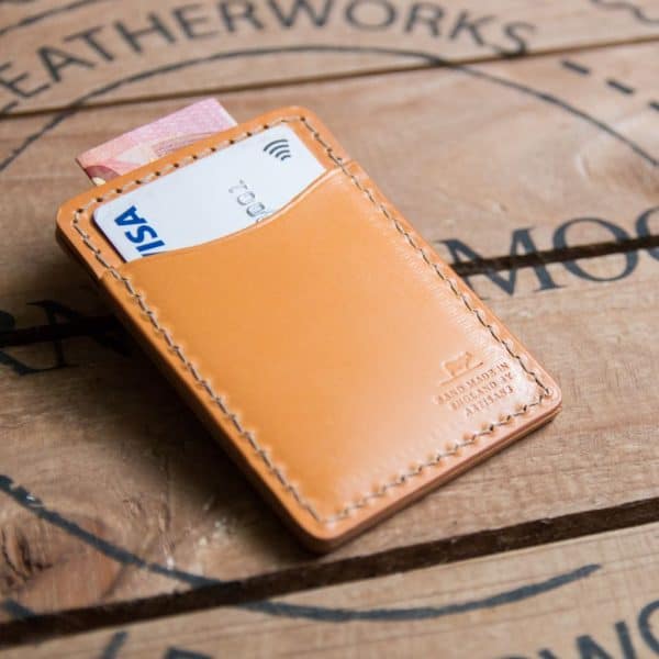 Tillerman Card Holder - Caramel Bridle Leather Edition