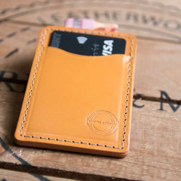 Tillerman Card Holder - Caramel Bridle Leather Edition