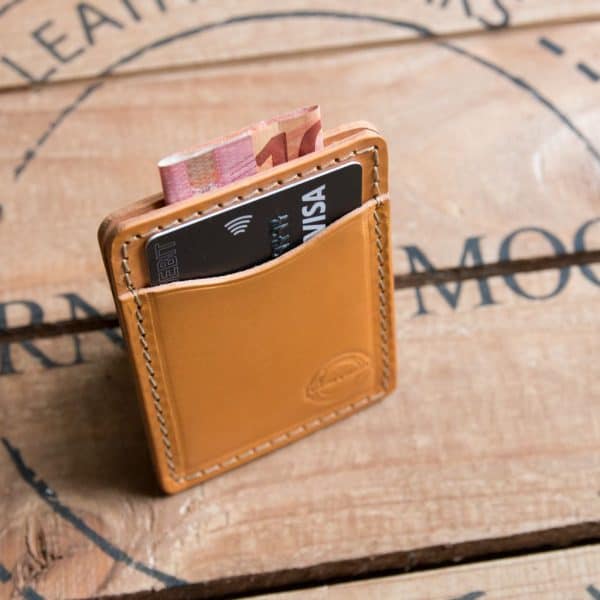 Tillerman Card Holder - Caramel Bridle Leather Edition