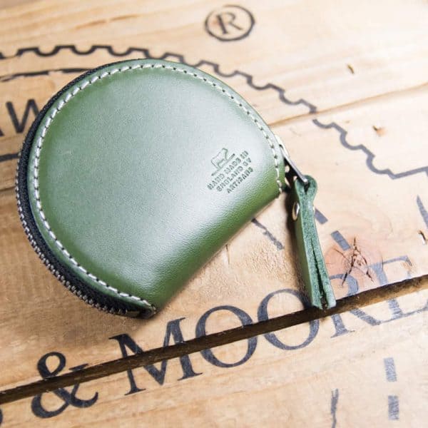 Merchant Zipper Coin Purse Fern Saddle Hide