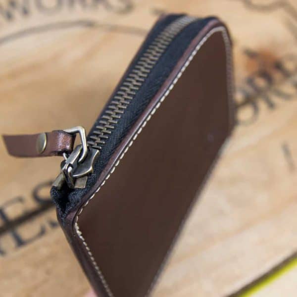 Mariner Zip Wallet  Deep Honey