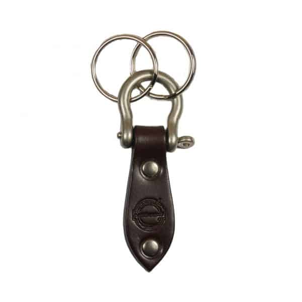 Shackle Key Fob - Deep Honey/Nickel