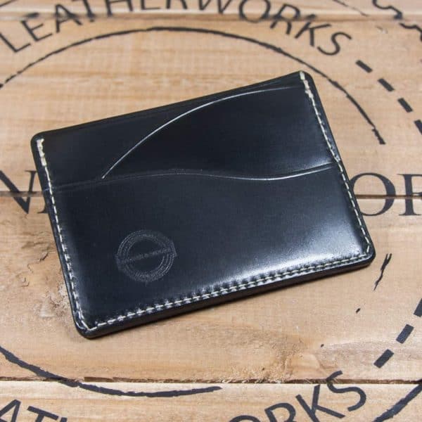 Drayman Card Holder - Black Horween Shell Cordovan