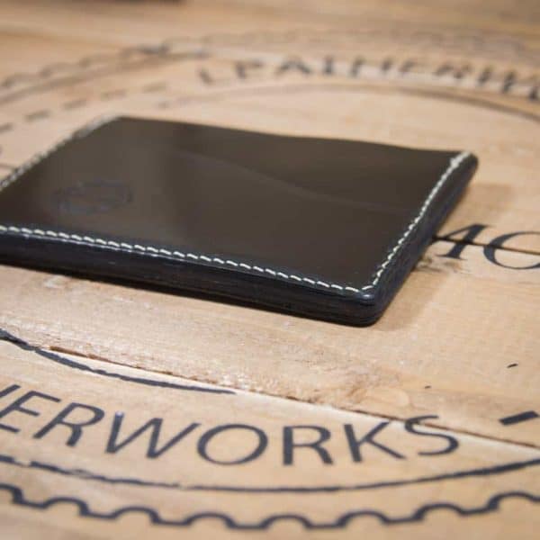 Drayman Card Holder - Black Horween Shell Cordovan