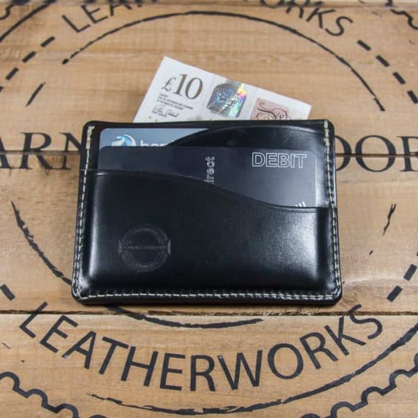 Drayman Card Holder - Black Horween Shell Cordovan