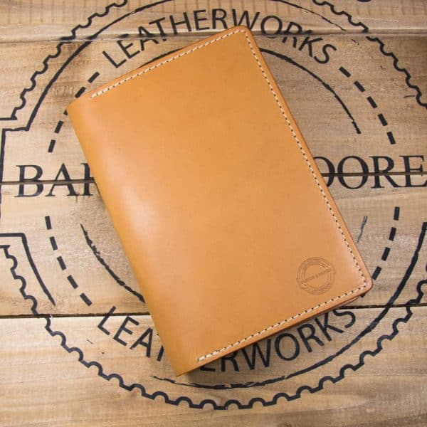 Leather Field Note Cover In Natural Barnes And Moore Leatherworks