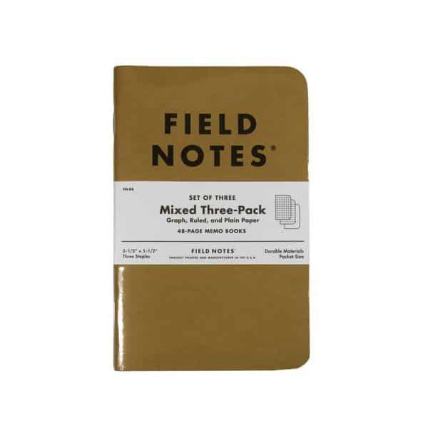 Field Notes Mixed Kraft Notebook - 3 Pack