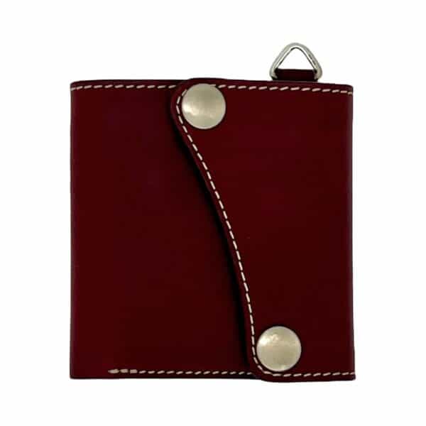 Sportsman Mid Wallet: Silver Series - Dark Cherry