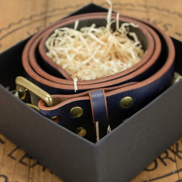 Heavyweight Belt Oak Bark Indigo