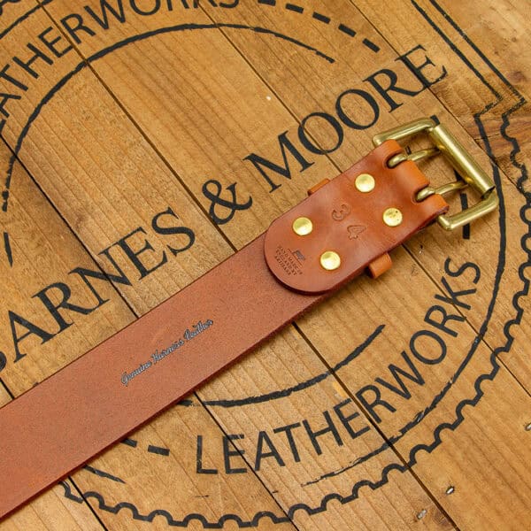 Heavyweight Belt Tan Harness Leather