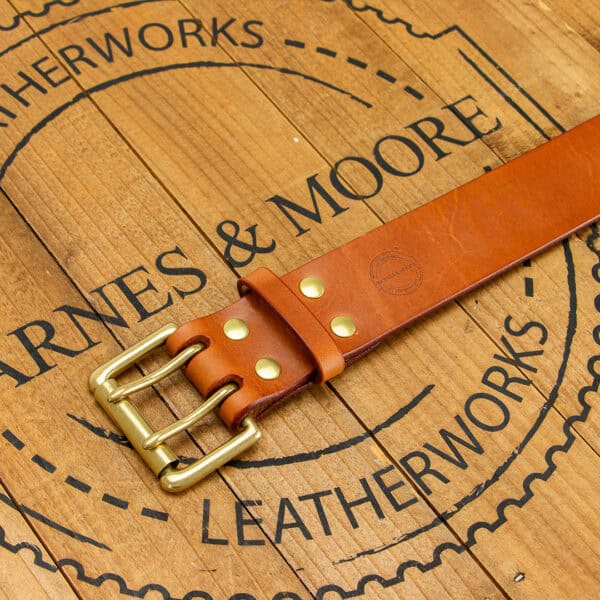 Heavyweight Belt Tan Harness Leather