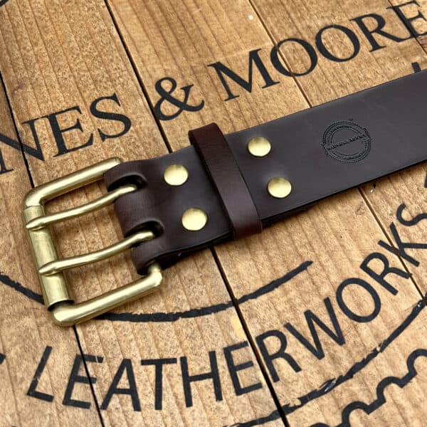 Heavyweight Belt Deep Honey Harness Leather