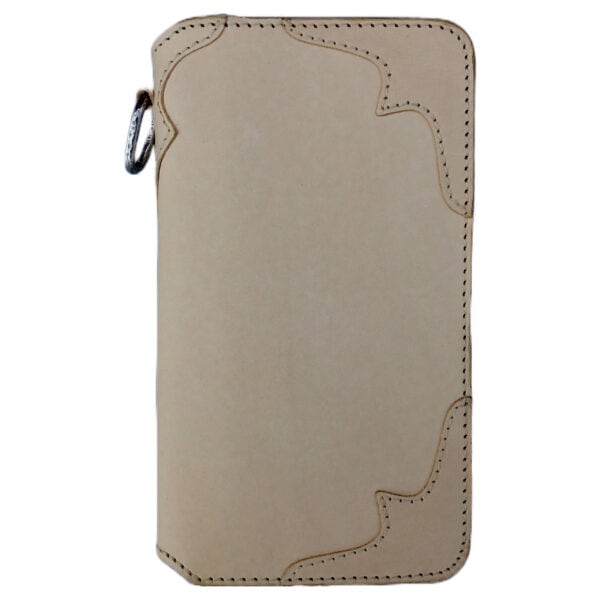 Roadster II Long Wallet - Silver Series - Natural Saddle Hide