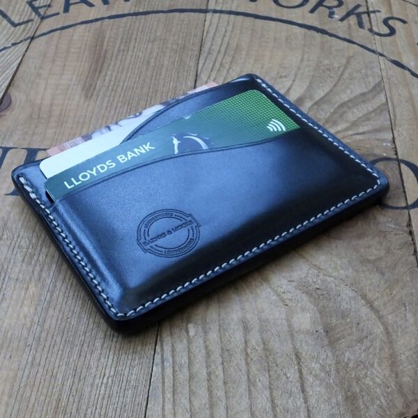 Drayman Card Holder - Black Shinki Hikaku Shell Cordovan