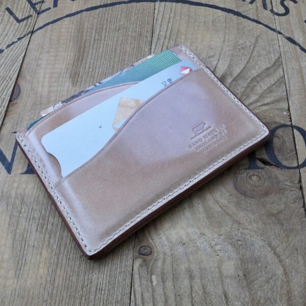 Drayman Card Holder - Natural Shinki Hikaku Shell Cordovan