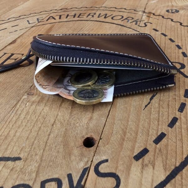 Mariner Zip Wallet  Black Tochigi Japanese Leather