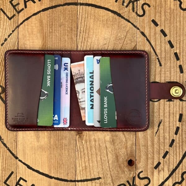 Sportsman Card Holder - Oxblood Shinki Hikaku Shell Cordovan