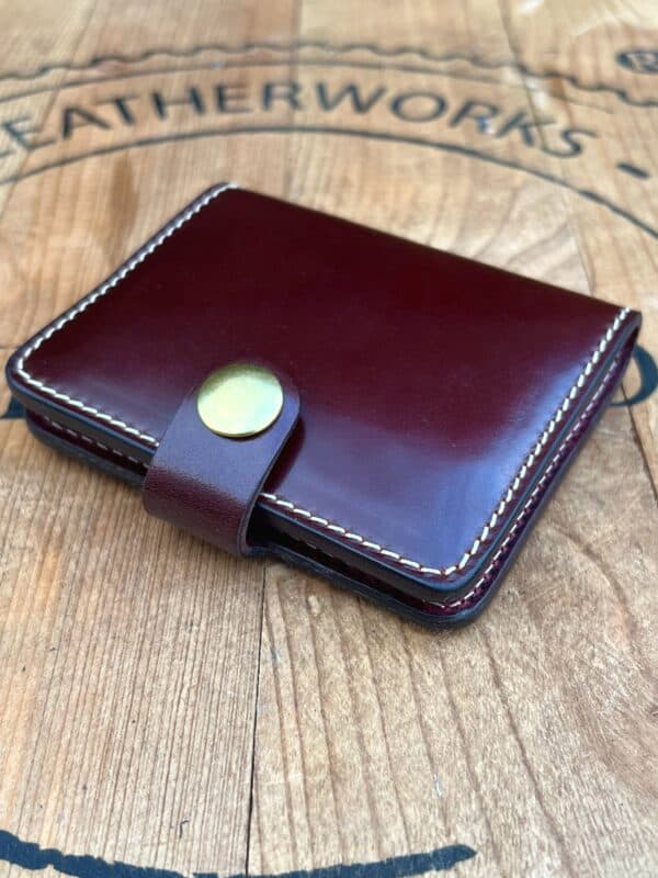 Sportsman Card Holder - Oxblood Shinki Hikaku Shell Cordovan