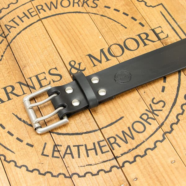 Heavyweight Belt Black Harness Leather