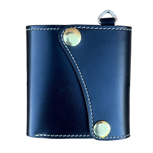 Sportsman Mid Wallet: Silver Series - Indigo-Brass