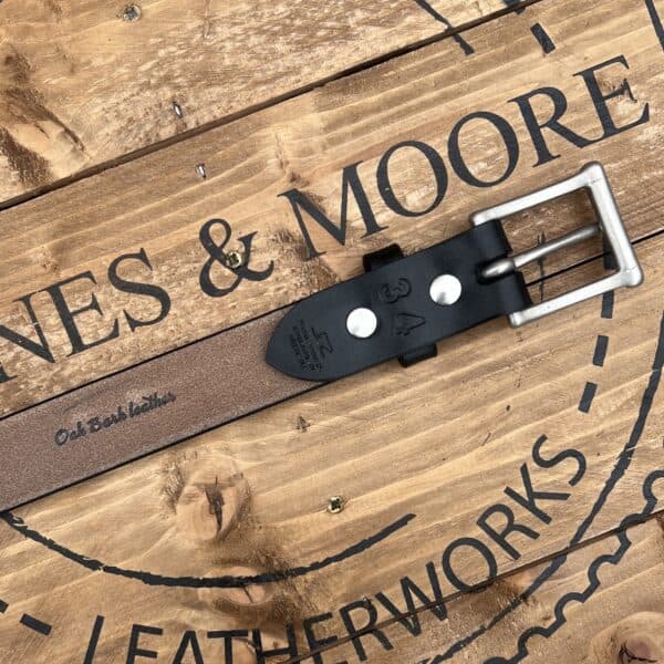 Slim Belt Oak Bark Black