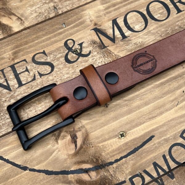 Slim Belt Oak Bark Dark Stain