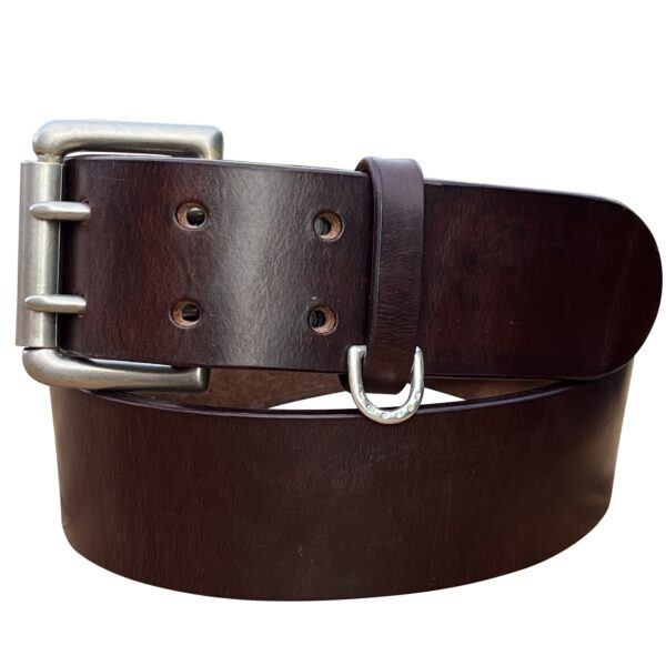 Heavyweight Belt Oak Bark Oxblood: Silver Series Ltd Edition