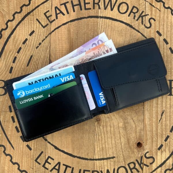 Longshore Coin Wallet-Shinki Hikaku Black Shell Cordovan